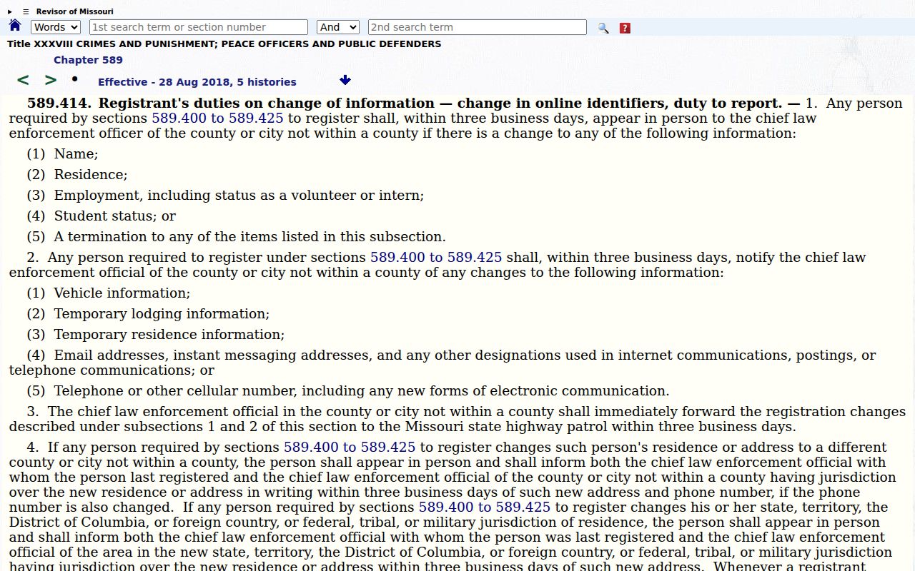 Shelby County sex offender registry tier and reporting law